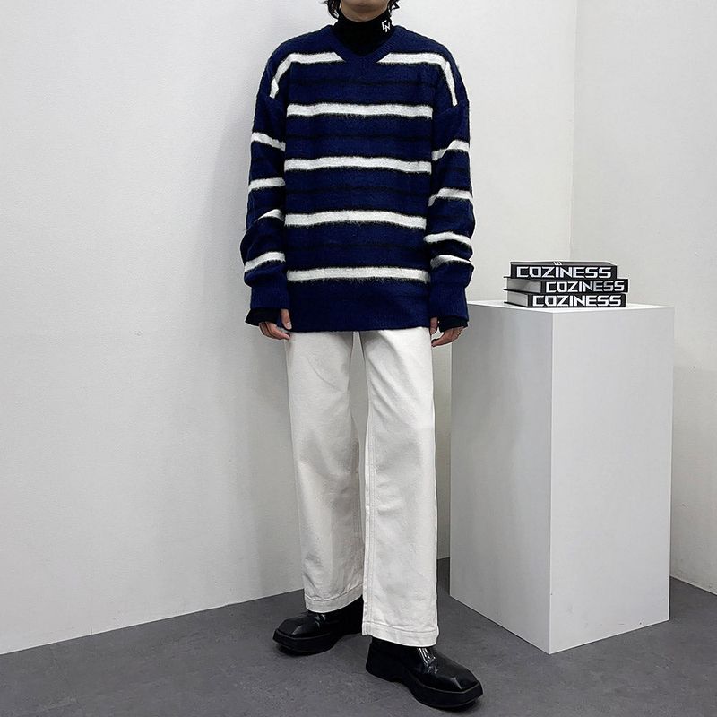 EV Angora Striped Knitwear (2 colors)