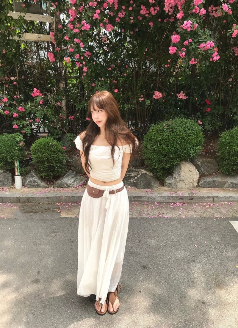 flute drift maxi long sk