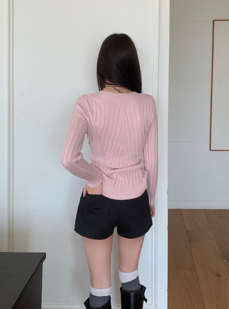 Modern Two Belt Button Bijou Short Pants