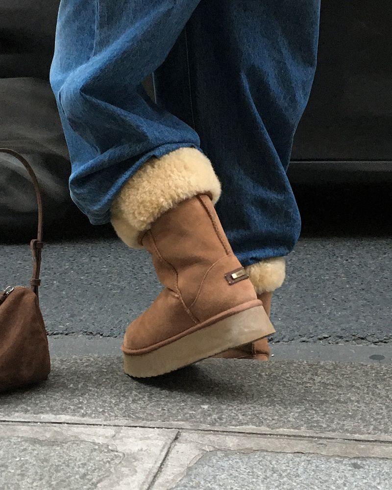 [ORIGINAL] After Platform Long Mouton Boots