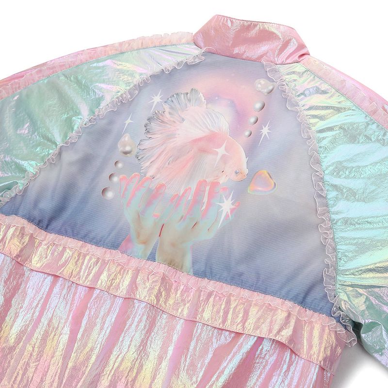 1 0 dreamlike windbreaker - PINK