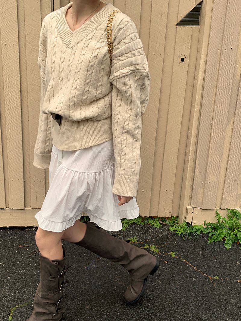 [MADE] Ethol twisted V-knit