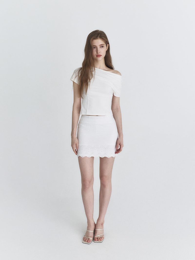 Drape t-shirt (Ivory)
