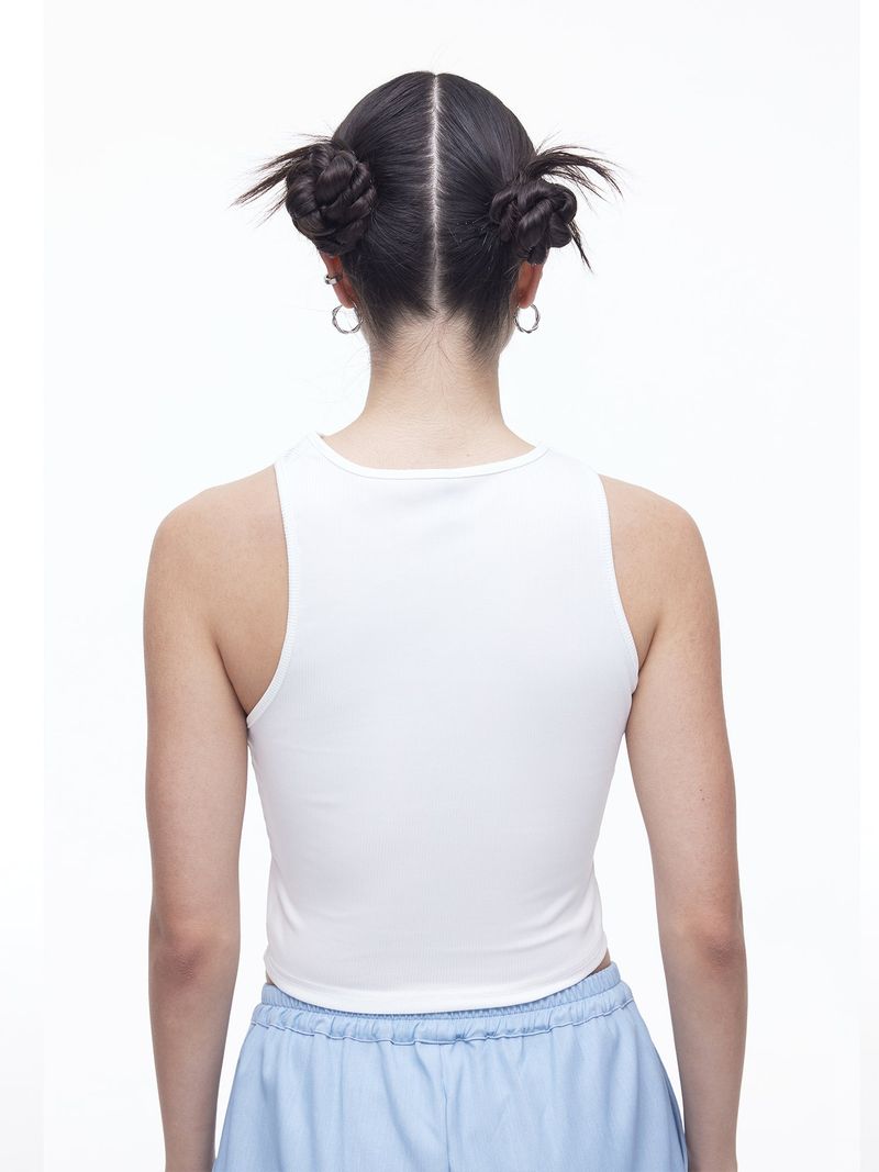 Airly Cut-out Sleeveless T(WH)