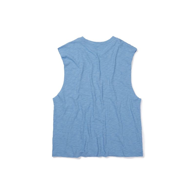 Helio sleeveless top / Haze blue