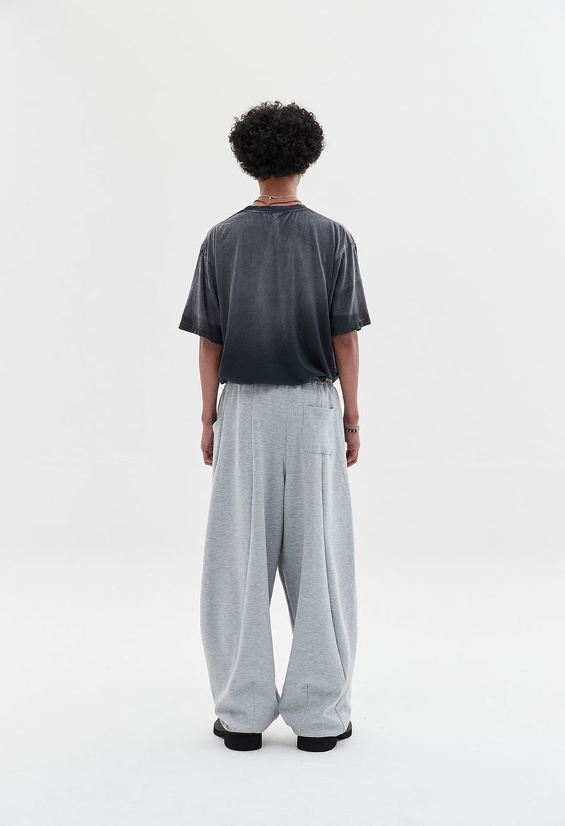 wavy sweat pants grey