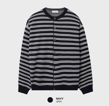 Glass Premium Dangara Overfit Long Sleeve Cardigan