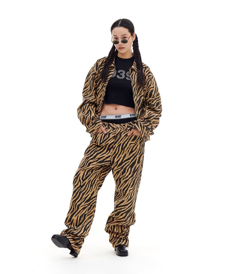 ZEBRA TWILL PANTS (BROWN)