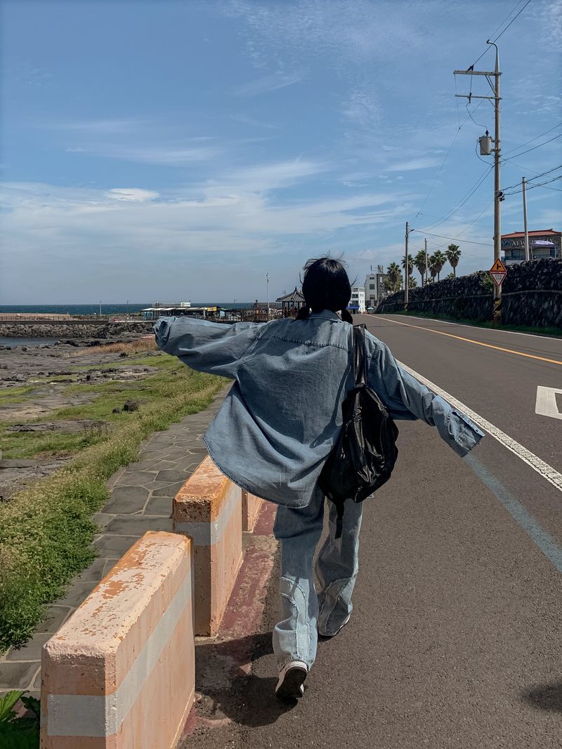 (UNISEX) ミストデニムシャツジャケット