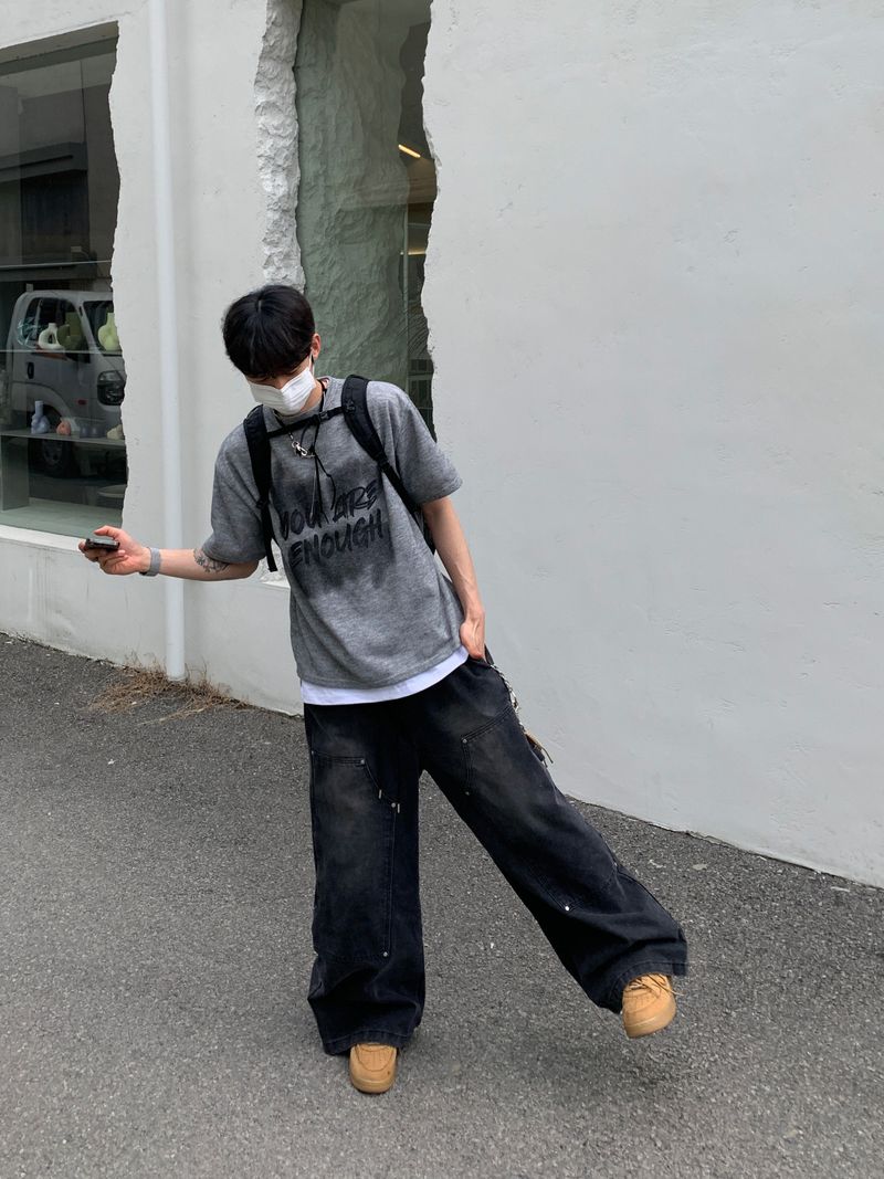 Enough Knit Short-Sleeve Tee (4 Colors)