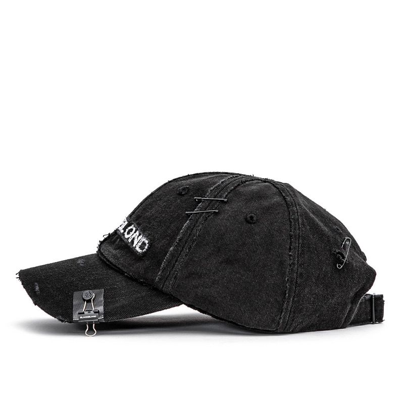 BBD Cross Damage Custom Denim Cap (Black)