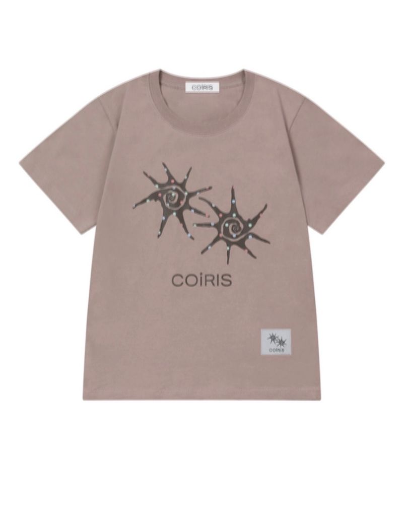 COIRIS（コイリス）の「デュアドットカラーロゴハーフT(3COLOR) （トップス）」