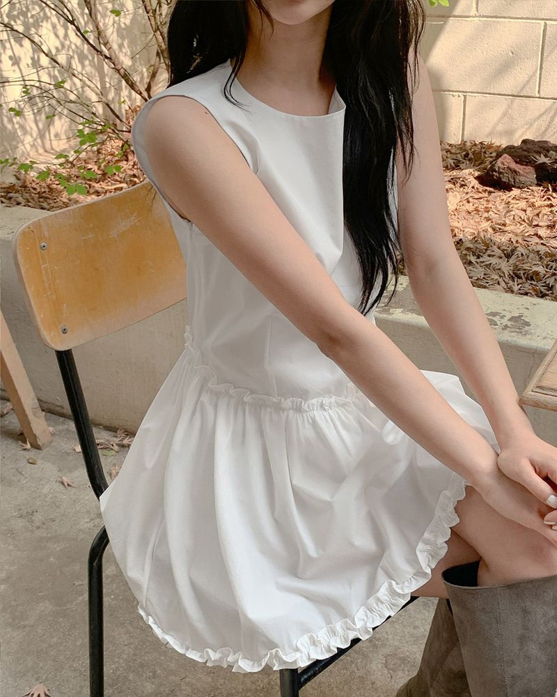 Jany frill mini dress