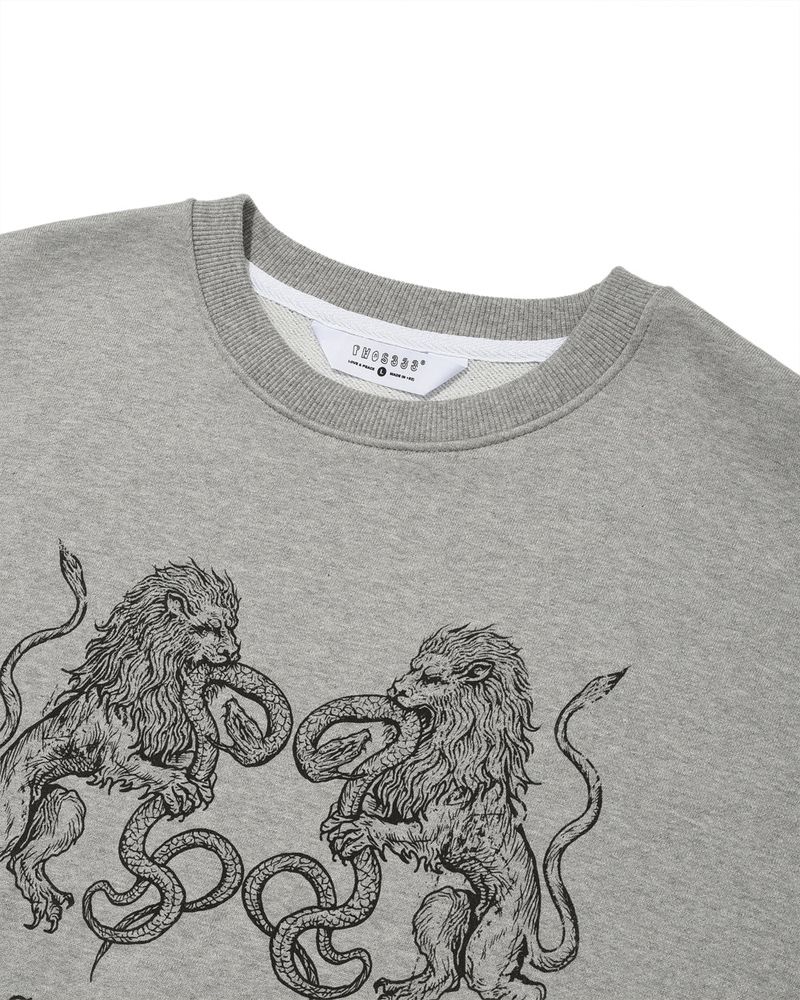 Salvation Lion Sweatshirt/Melange Grey
