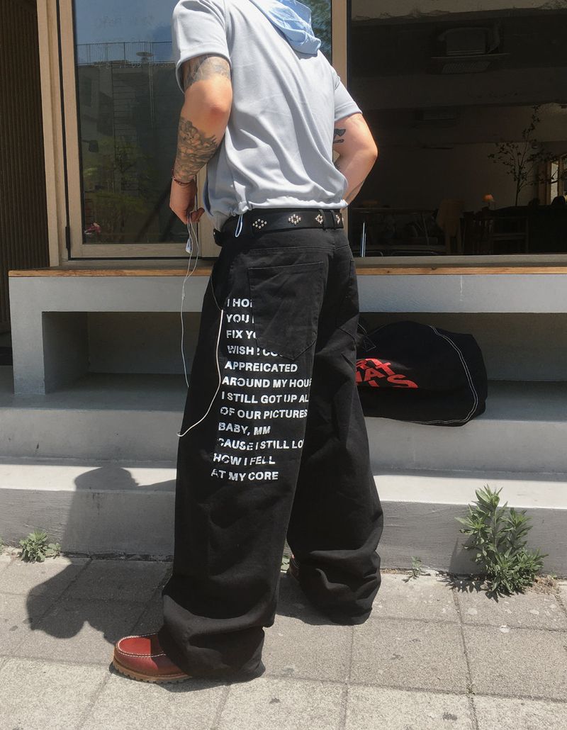 HOLY IN CODE（ホーリーインコード）の「No.1754 C lettering cotton PT (3color)（Pants）」