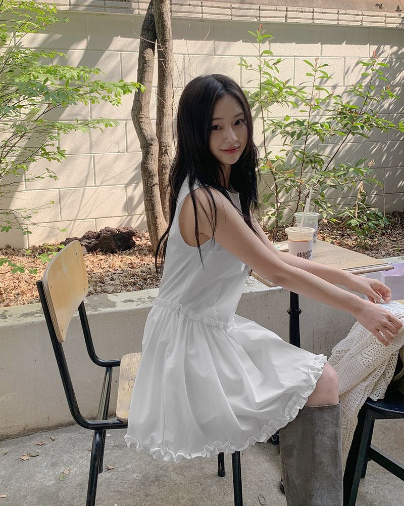 Jany frill mini dress