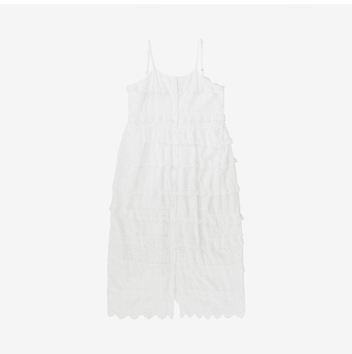 Bullet lace punching long dress
