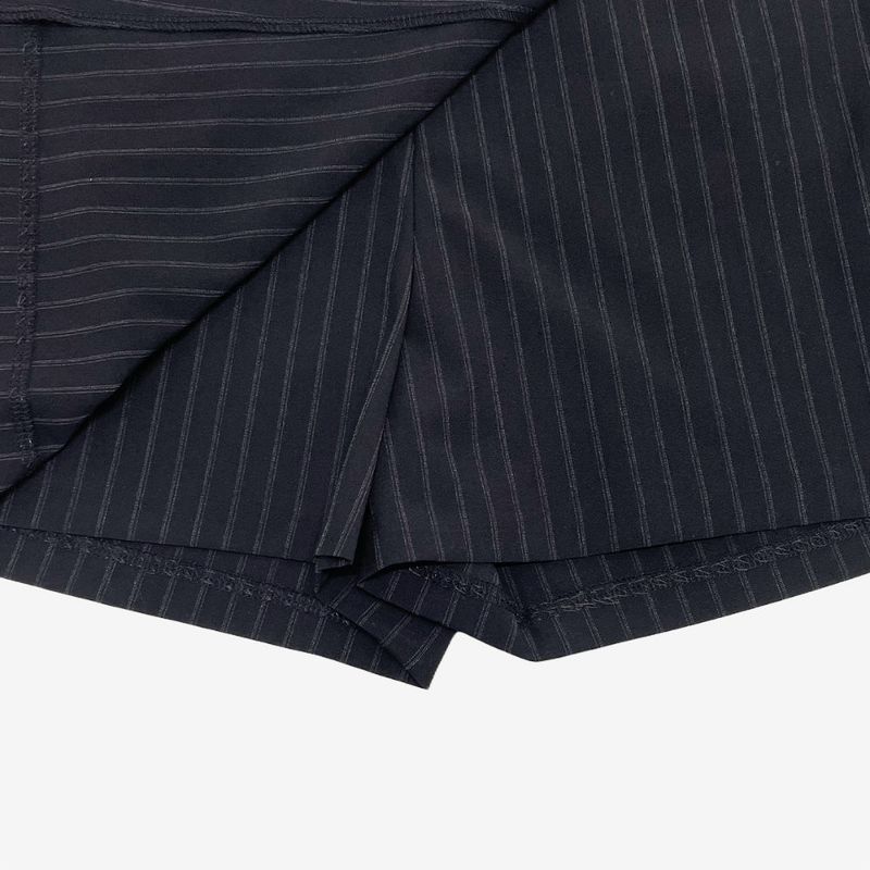 Corao Two-Tone Stripe Skirt Pants