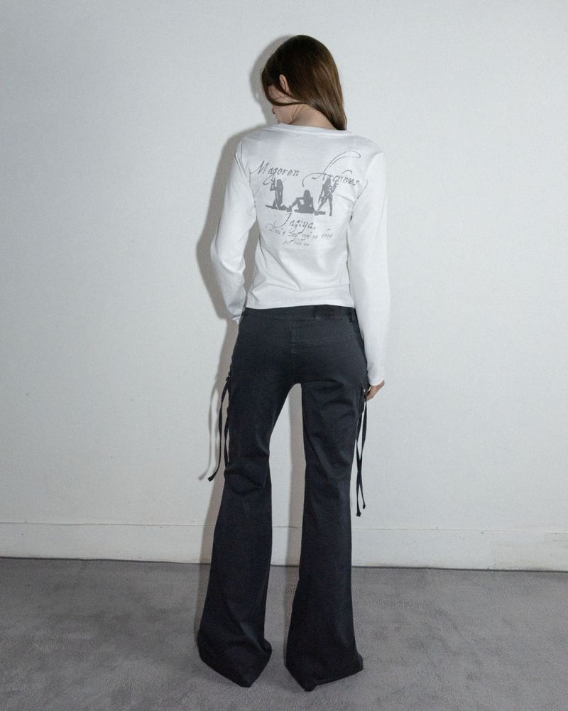 Jagiya Crew Neck Long Sleeve White