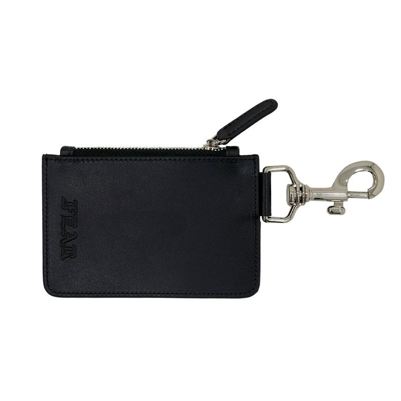 LOGO-EMBOSSED LEATHER COIN WALLET