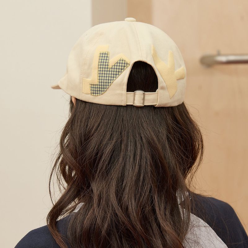 YK Check Applique Ball Cap