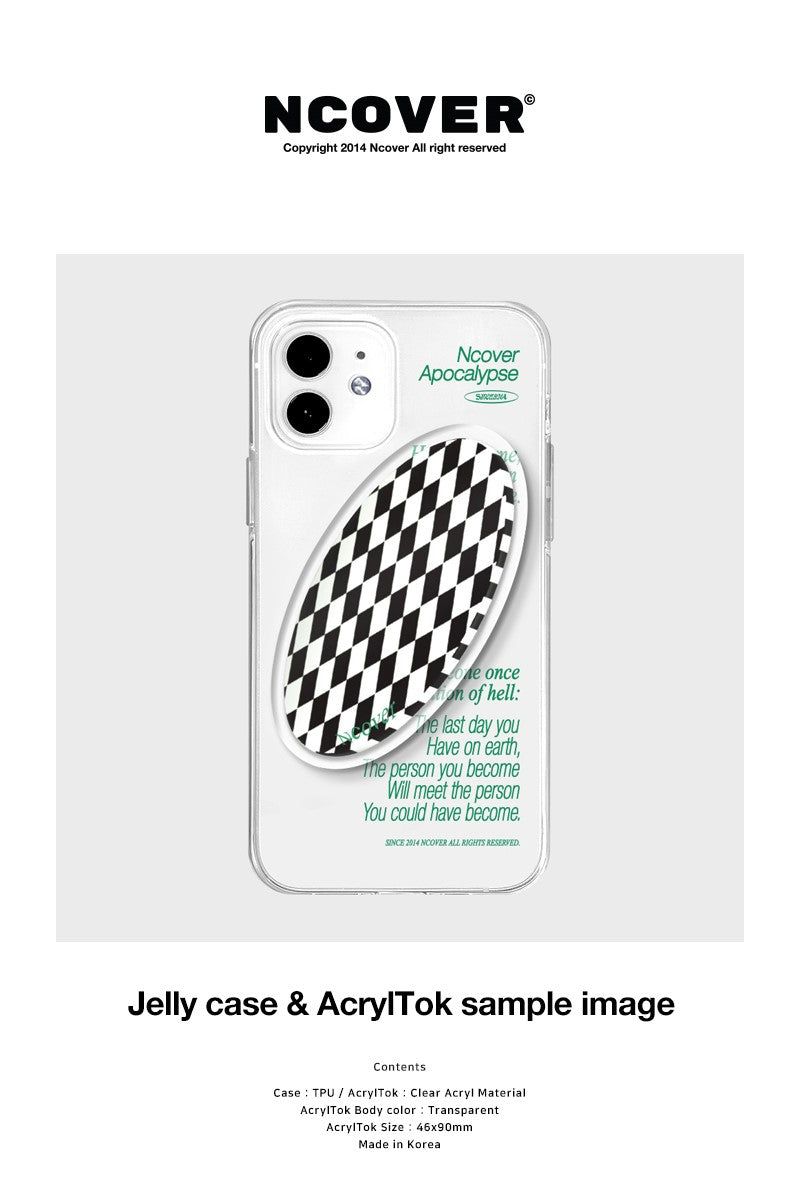 チェッカーテキストセット / CHECKER TEXT SET-GREEN(JELLY)