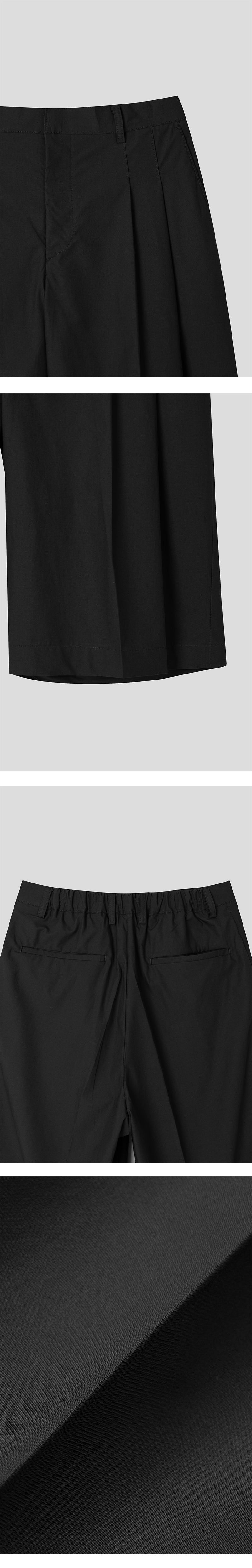 [S/S] Basic half banding short slacks (2color)