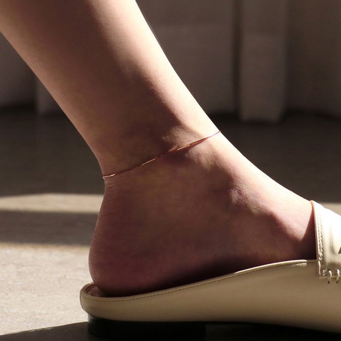 Less is more(レスイズモア)の「silver thin snake chain anklet (14K gold plated(Accessories)」