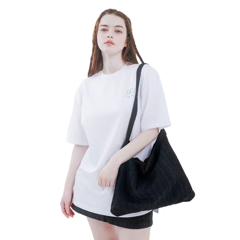 Lace Shoulder Bag Black