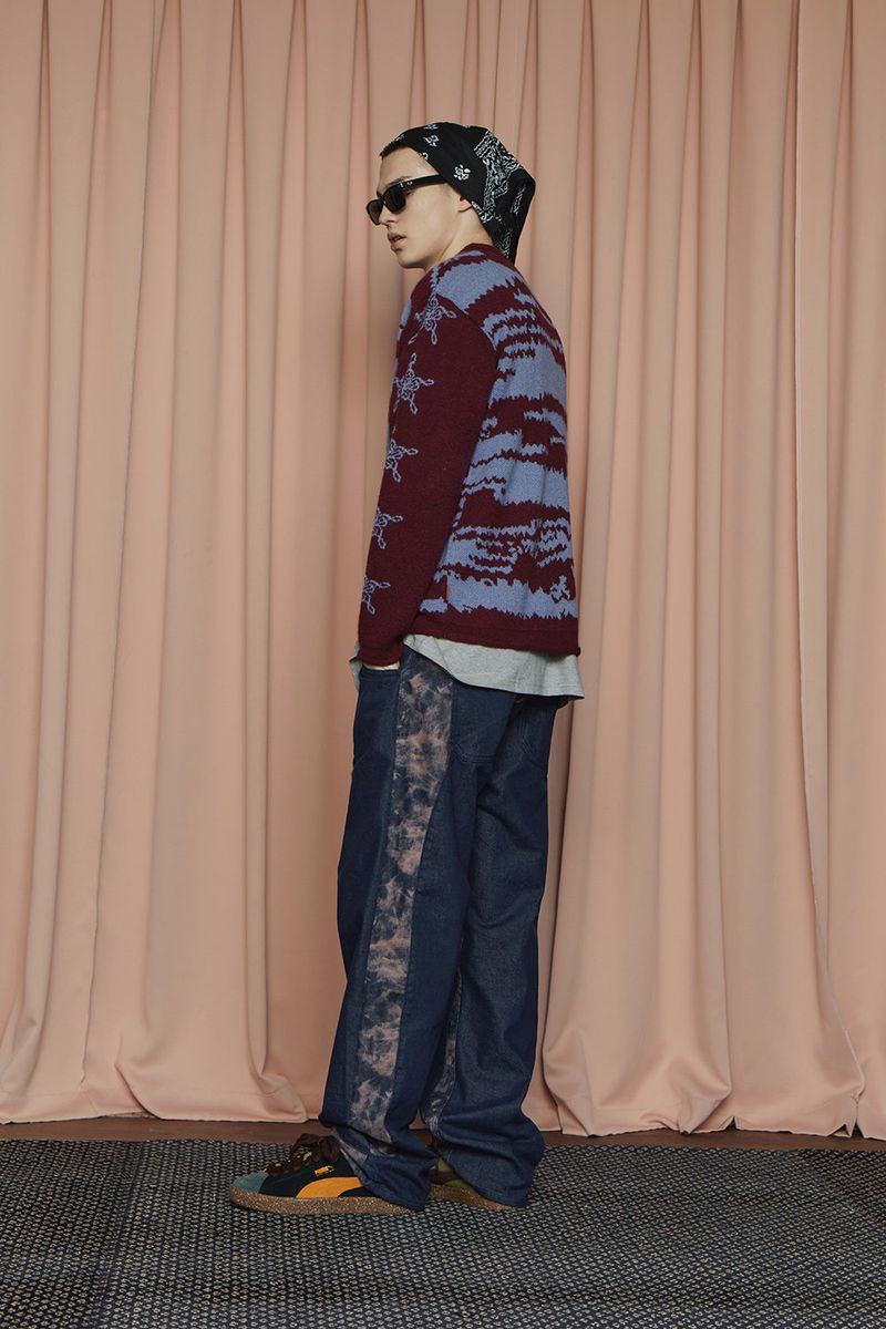 NOTE STAR KNIT / BURGUNDY