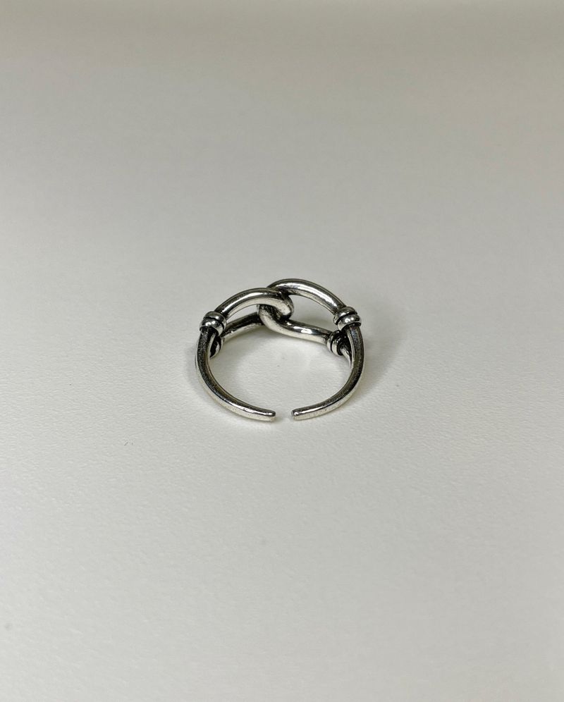 twist chain ring (925silver)