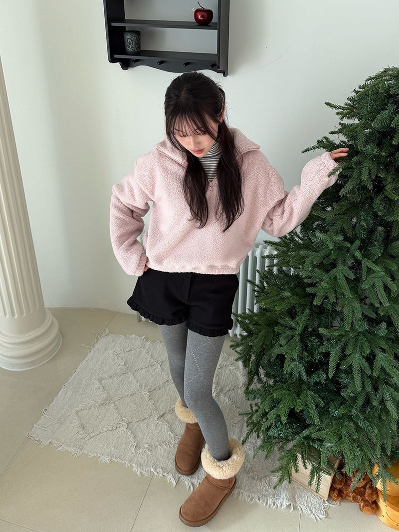 [MADE] MEMBER FLEECE HALF ZIP-UP