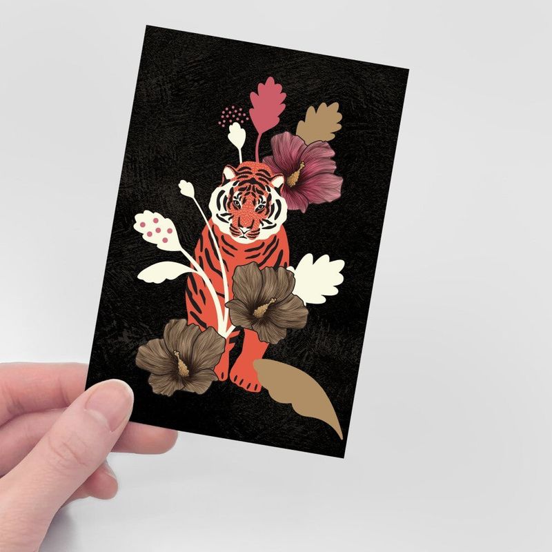 HWAHODO TIGER POST CARD