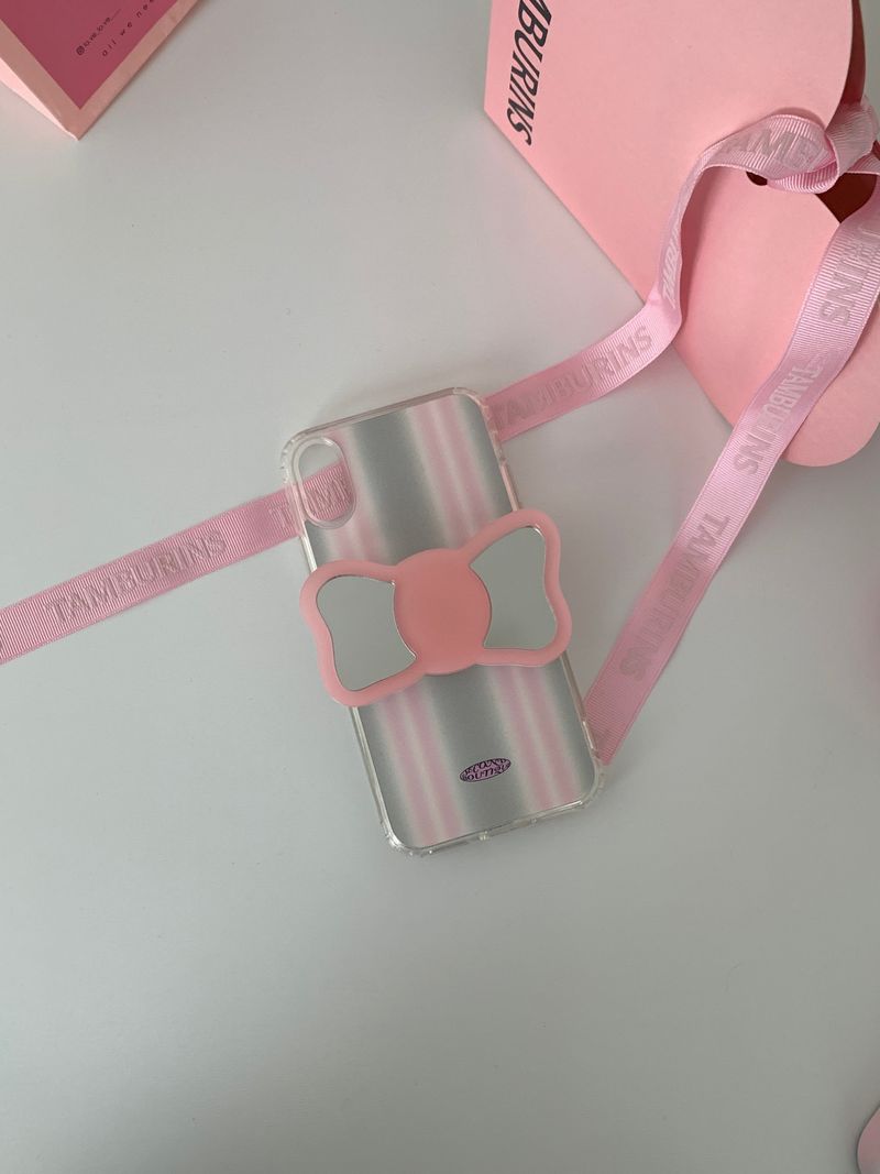 [MADE] Mirror Tok_Big pink ribbon mirror tok_Basic Smart Talk