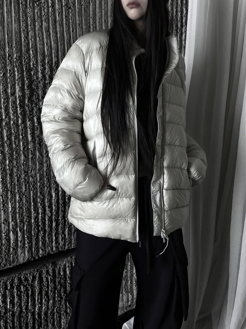 [unisex] aro duck down light puffer (2color)