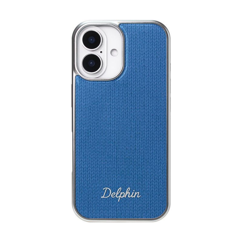 EMBROIDERY KNIT EPOXY CASE_BLUE