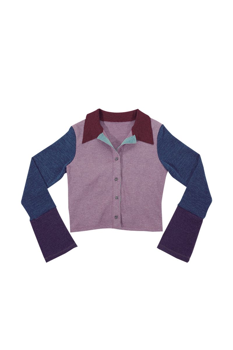 DARLING, YOU ARE BAD（YOU ARE BAD）の「MULTICOLOR KNIT SHIRT # VINTAGE PINK（Tops）」