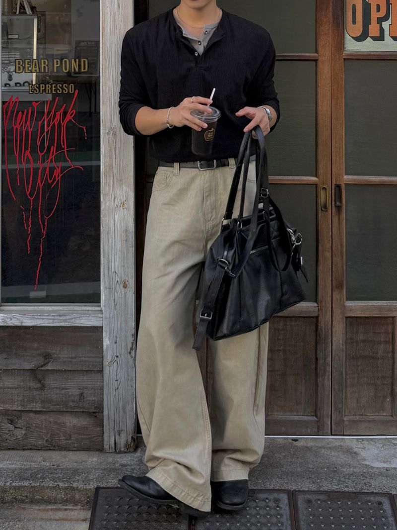 Baki herringbone balloon pants