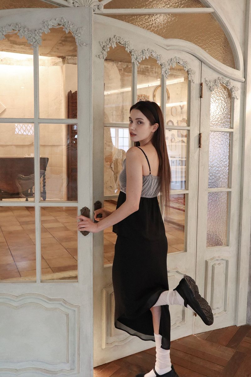 Lisha wrap sleeveless (black)