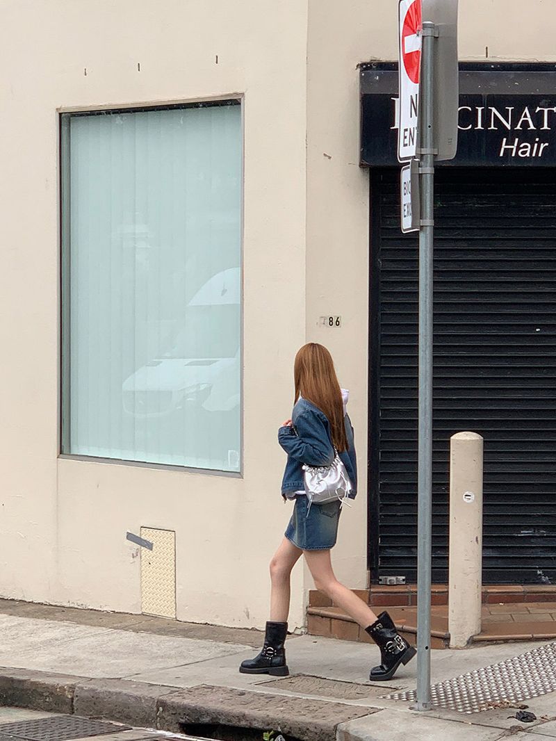 [MADE] Dune Y2K denim mini skirt