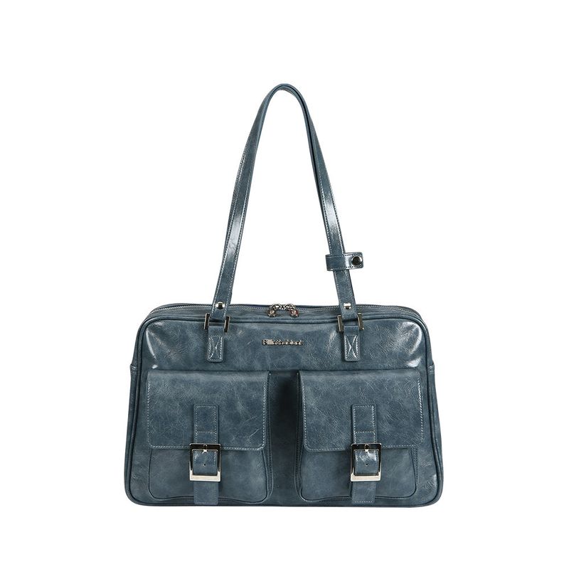 FILLINTHEBLANK(フィルインザブランク)の「PK ショルダーバッグ / PK Shoulder Bag (marble)(denim blue)(Bags)」