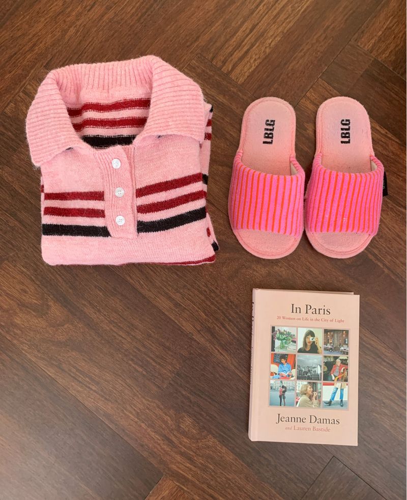 Candy Parade Collar Stripe Knit