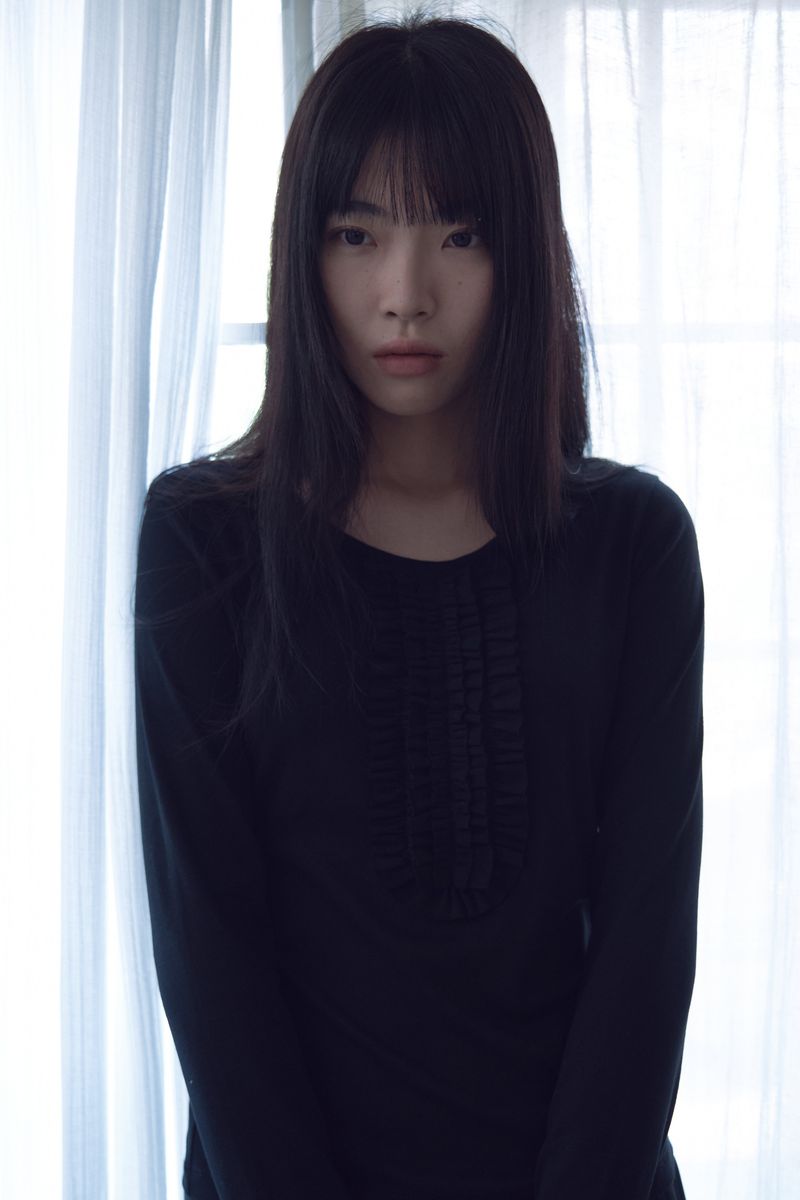 ENLUNANT（エールノント）の「クリームUネックロングスリーブ_ブラック（トップス）」