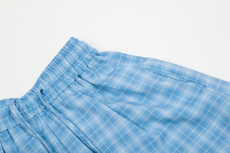 Check Balloon Shirring Pants 232008614