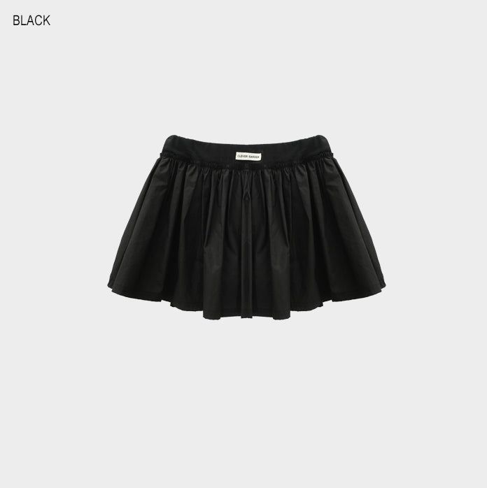 Labeling pleats skirt