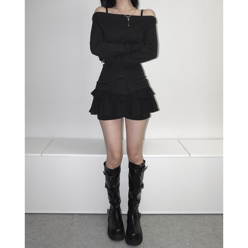 Bold Sole Strap Long Boots