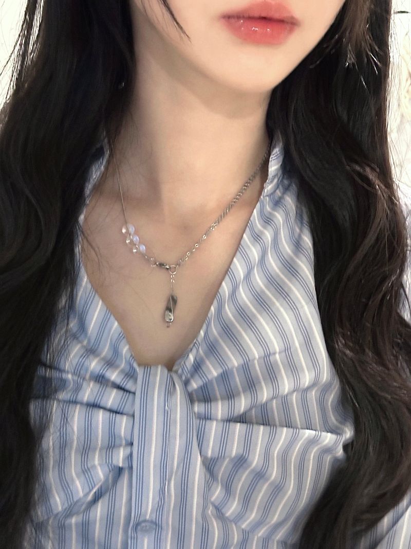 aqua necklace(clear)
