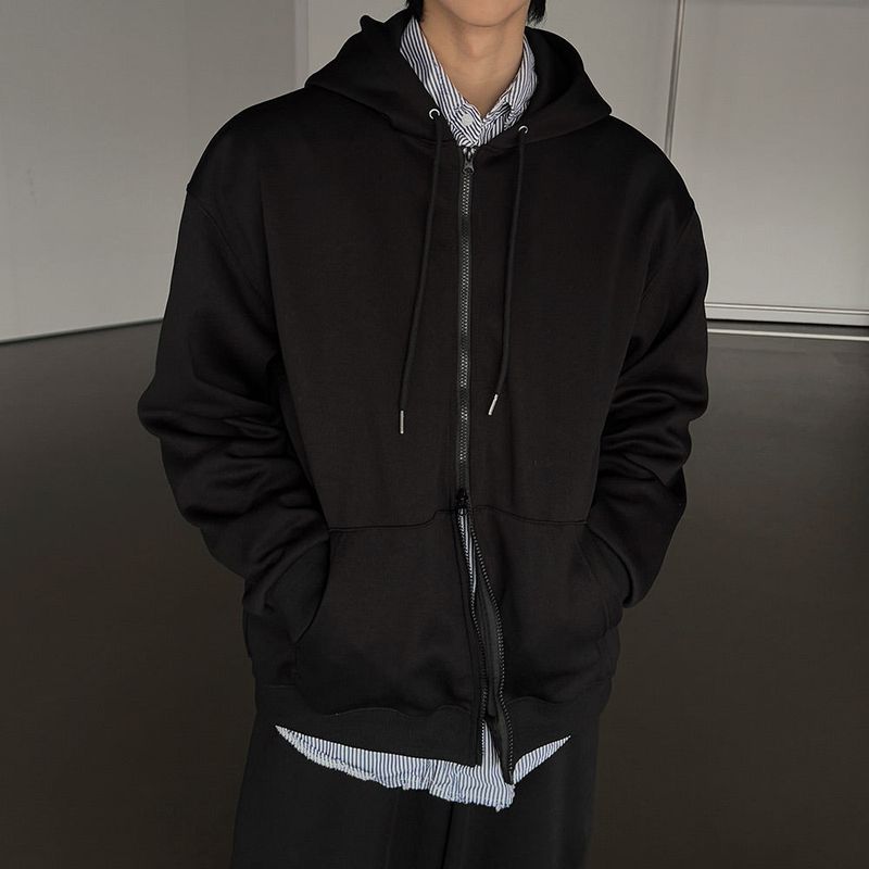 ASCLO 2way Zip Basic Hood Zip Up (6color)