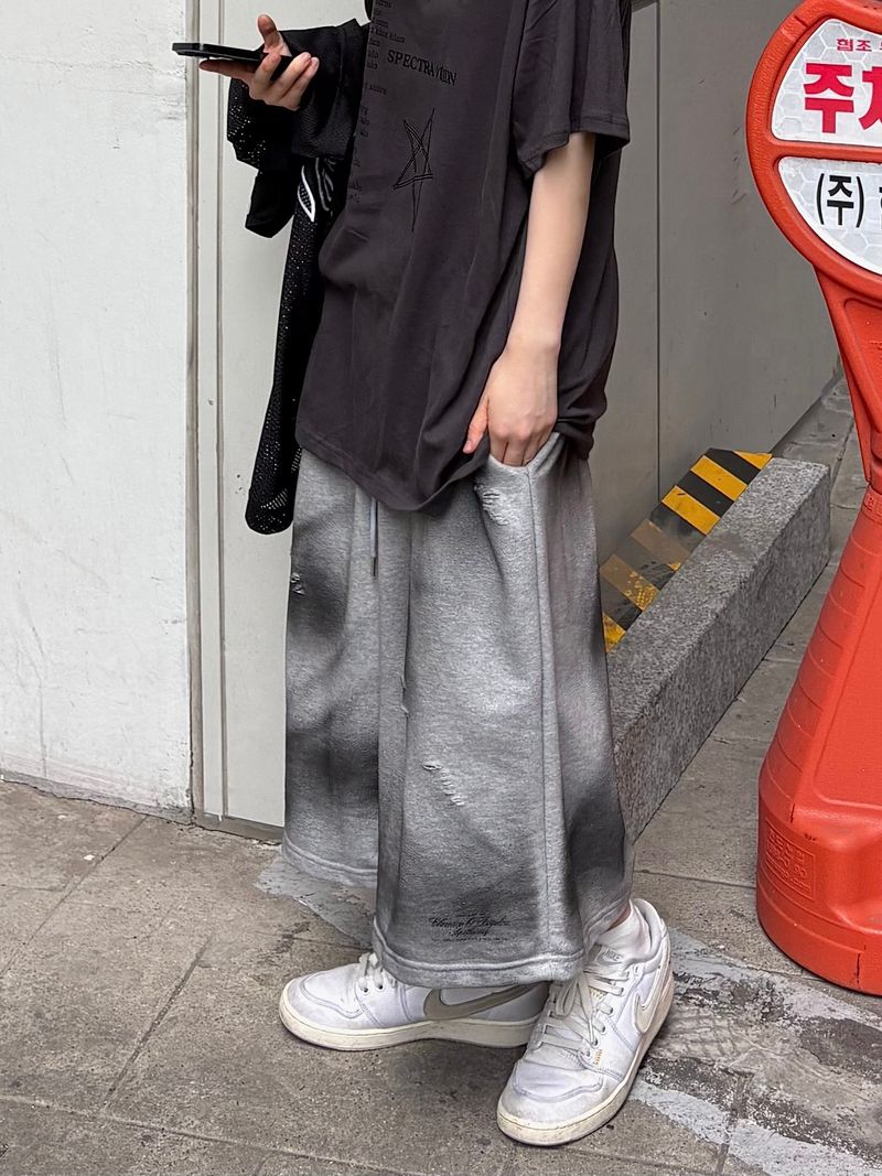 dirty smoke bermuda pants