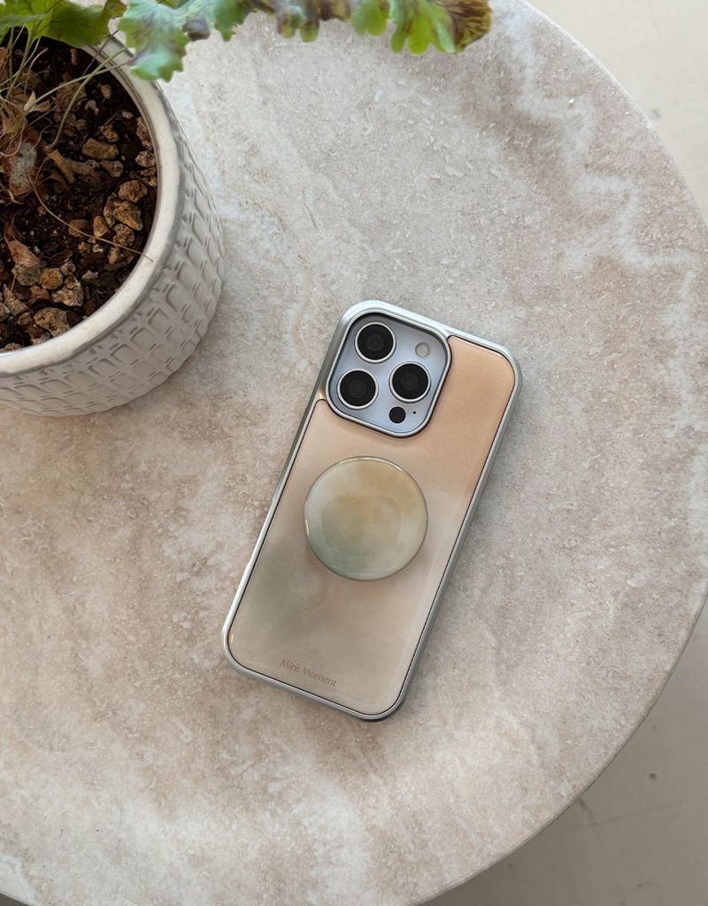 [MADE] Oat シルバーエポキシ iPhoneケース